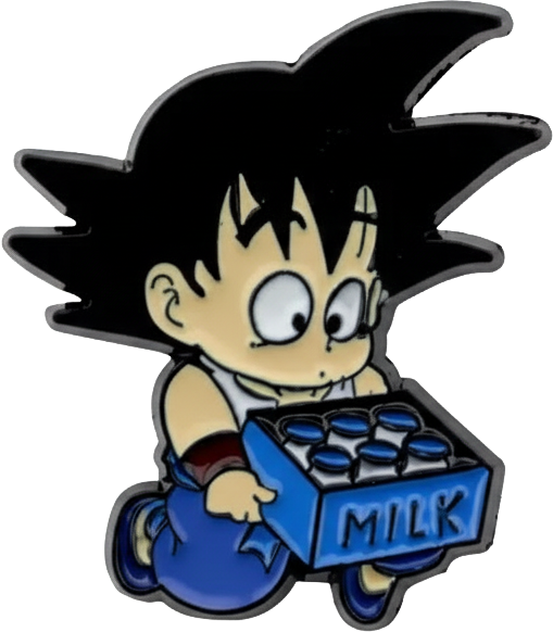 Kid Goku Milk Pin